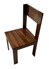 Art Deco Side Chair by J.A. Muntendam, Walnut, Dutch Design, 1920s